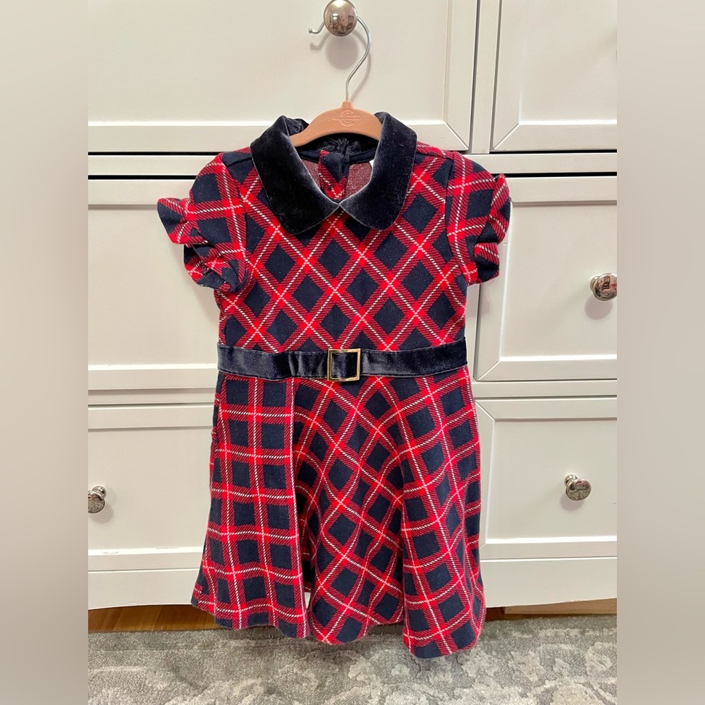 Janie and Jack Christmas Dress Size 3 and Size 18-24 months